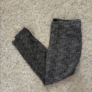 Liverpool black grey white pull on pants with  ankle zipper Size 12/31